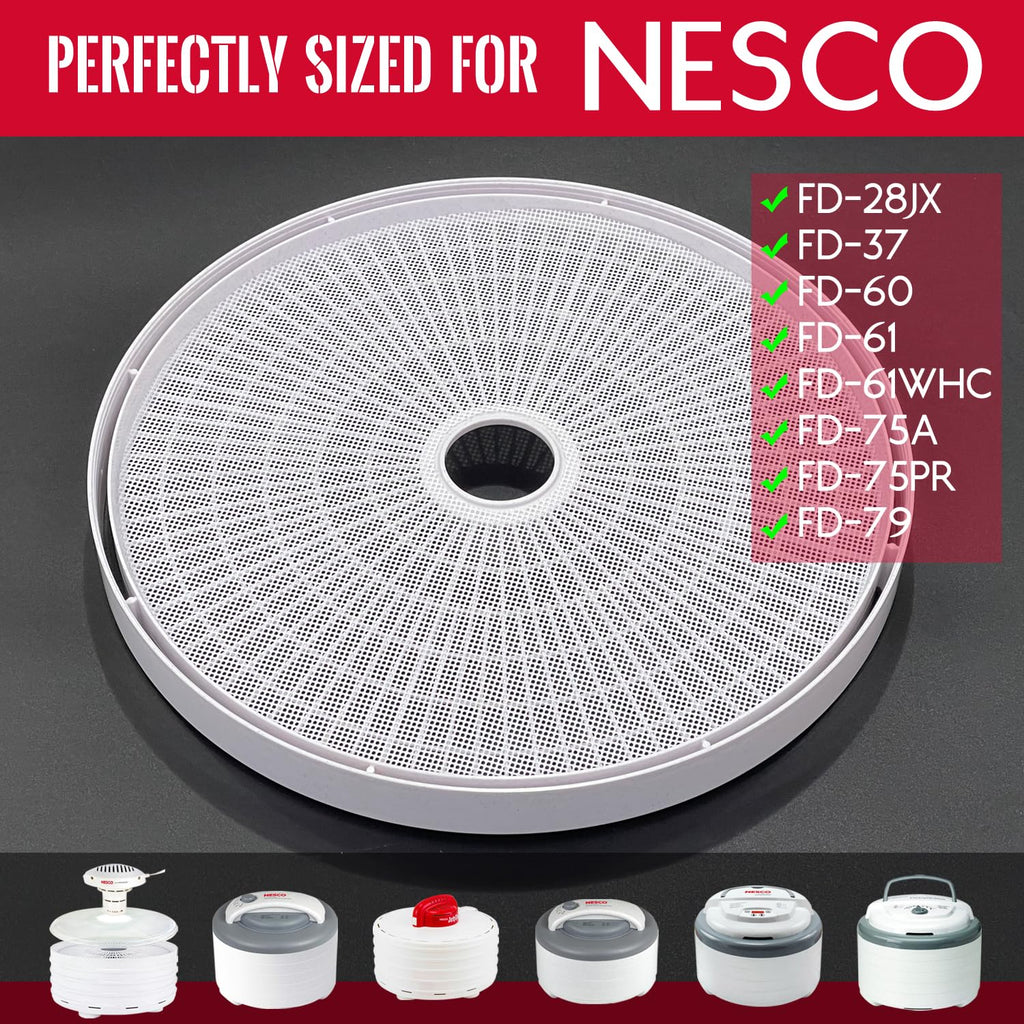 GUCUJI Pack of 5 Premium Non stick Round Silicone Dehydrator Sheets For Fruit Dryer Mesh