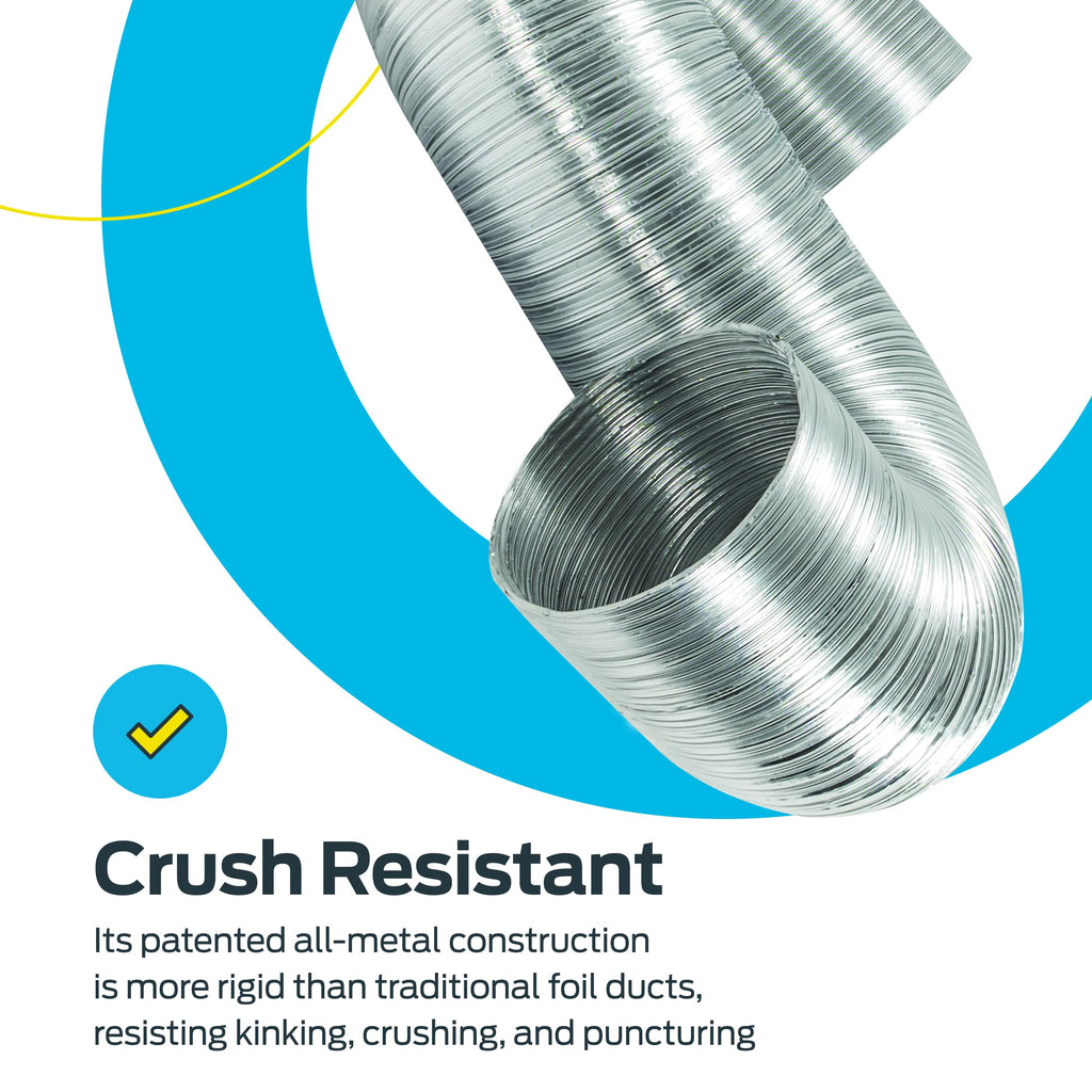 Eastman 69028 Semi-Rigid Aluminum Dryer Duct, silver