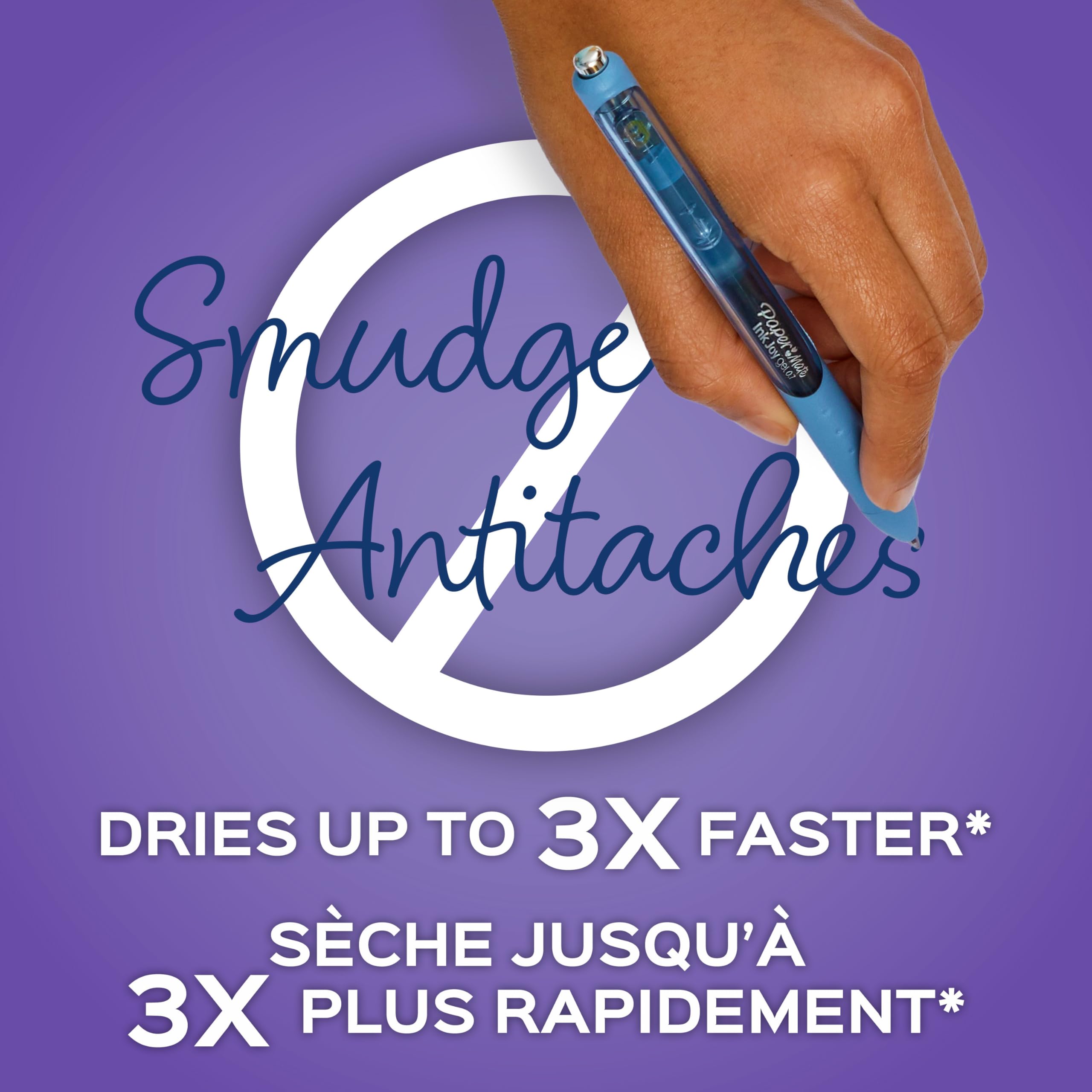 Paper Mate InkJoy Pens, Gel Pens, Medium Point (0.7 mm), Dark Blue, 12 Count
