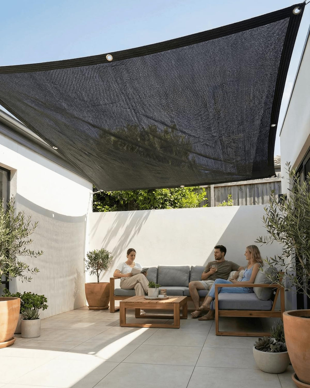 50% Sunblock Shade Cloth Net Black Resistant - 6x12 Ft Garden Shade Mesh for Plant Cover, Greenhouse, Chicken Coop, Kennels, Tomatoes Plants
