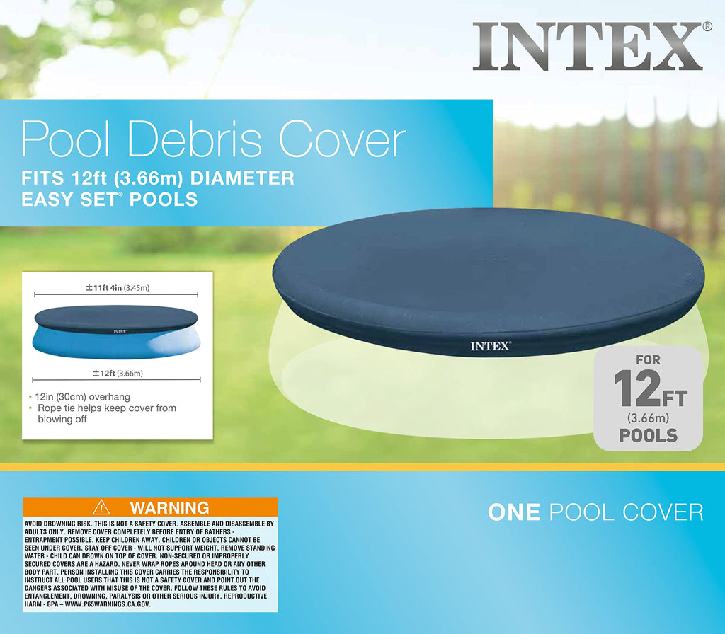 Intex 58919E Easy Set 12-Foot Round Pool Cover