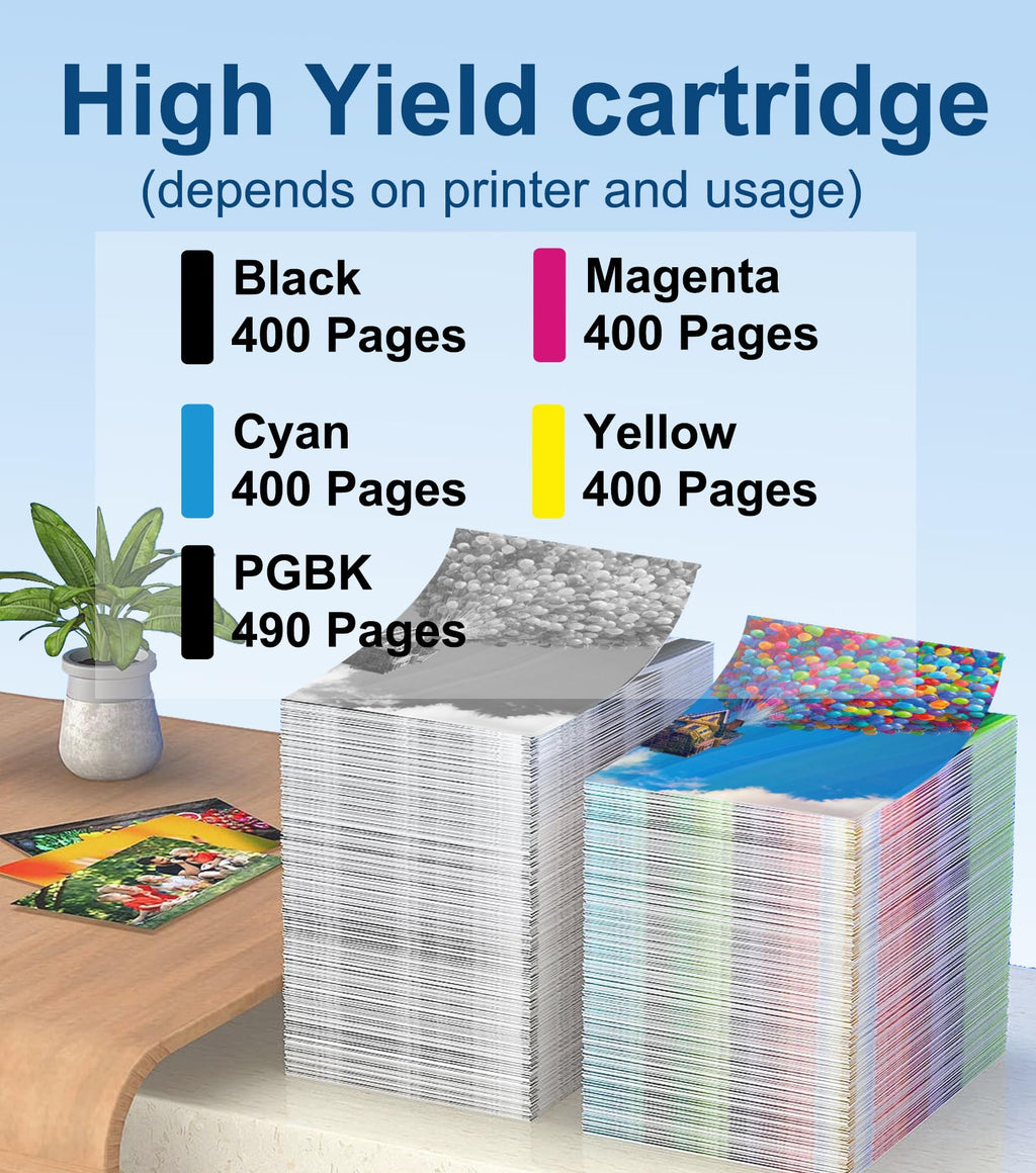 Compatible PGI-220 CLI-221 Ink Cartridge Replacement for Canon Pixma MX870 MP560 MP620 MX860 iP3600 iP4600 iP4700 MP990 MP980 MP640 (4 XL Black, 4 Black, 4 Cyan, 4 Magenta, 4 Yellow) 20 Pack