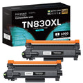 Compatible TN830XL Toner Cartridge Replacement for Brother 830 TN830 TN830-XL 830XL Toner Cartridge with Brother HL-L2460DW DCP-L2640DW HL-L2400D HL-L2405W MFC-L2820DW Printers (2 Pack, Black)