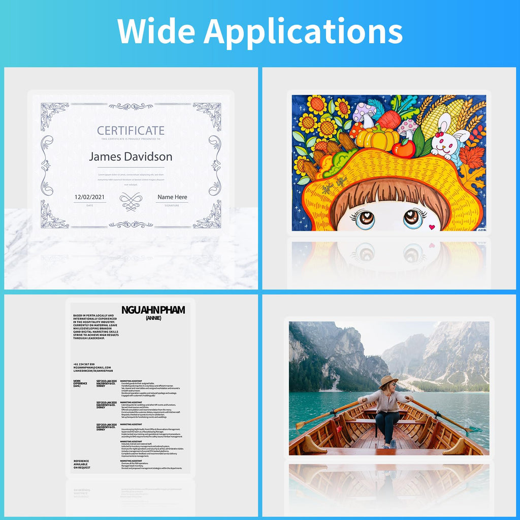 Laminating Sheets,200 Pack Thermal Laminating Pouches Holds 8.5 x 11 Inch,3 Mil Clear Laminator Paper 9 x 11.5 Inch, Letter Size, for Education,Documents, Certificate...