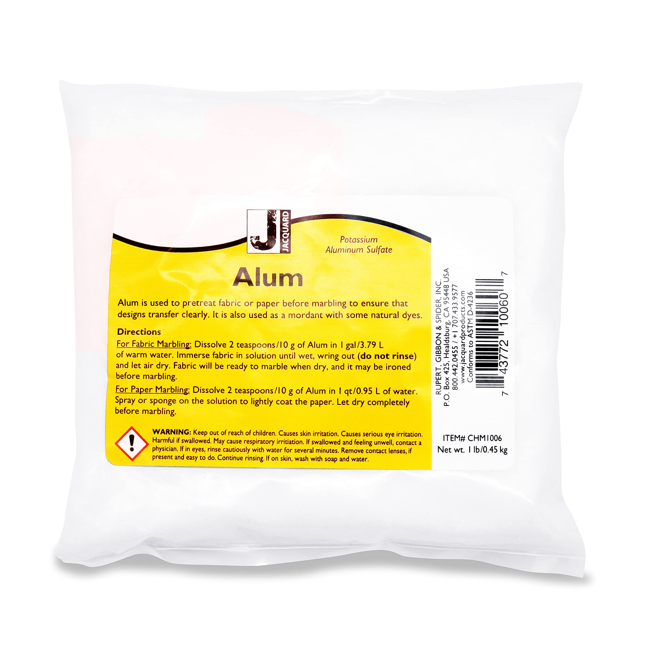 Jacquard Alum 1Lb Pkg For Marbling