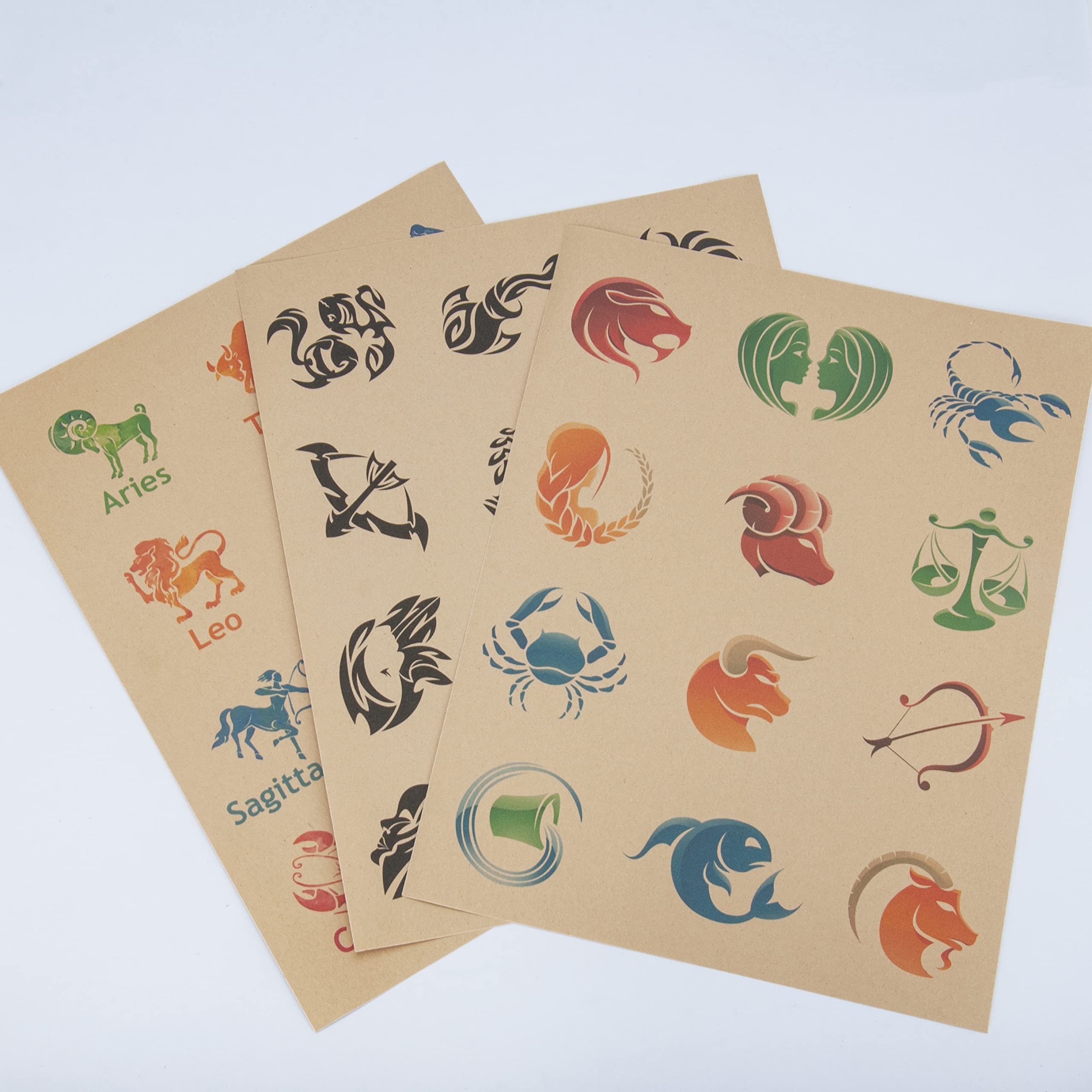 NATURALABEL 100 Sheets Printable Kraft Sticker Paper for Laser & Inkjet Printers - Full Sheet Self-Adhesive Craft Labels, Matte, Letter Size (8.5" x 11")