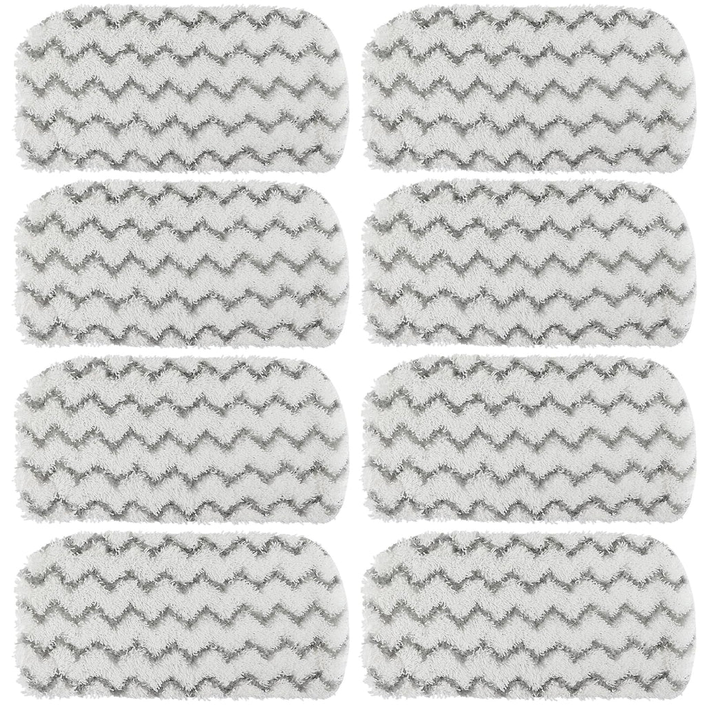 8 Pack Replacement Steam Mop Pads for Shark Steam Mop S1000, S1000A, S1000C, S1000WM, S1001C, Dirt Grip Cleaning Pads, Microfiber Washable & Reusable