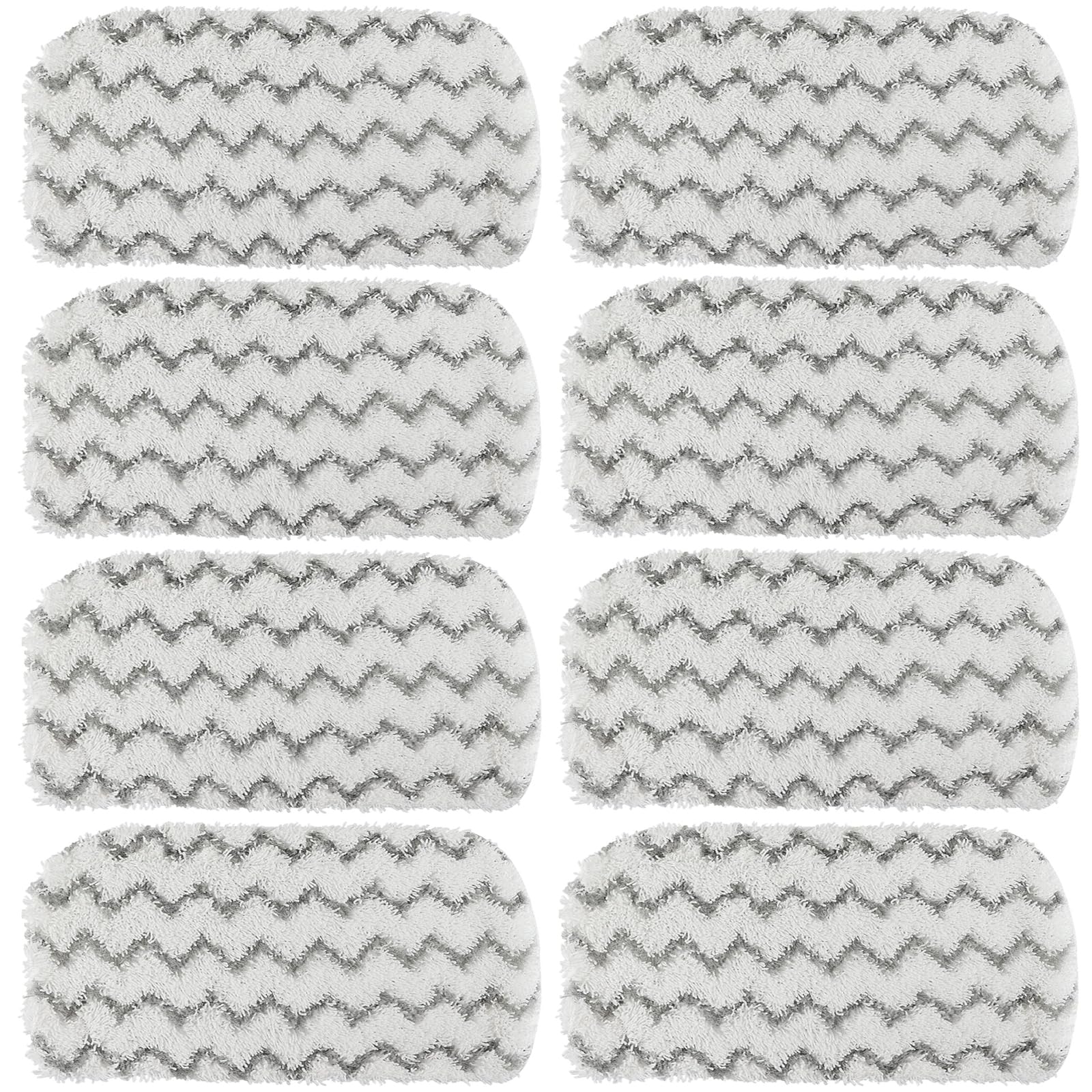 8 Pack Replacement Steam Mop Pads for Shark Steam Mop S1000, S1000A, S1000C, S1000WM, S1001C, Dirt Grip Cleaning Pads, Microfiber Washable & Reusable