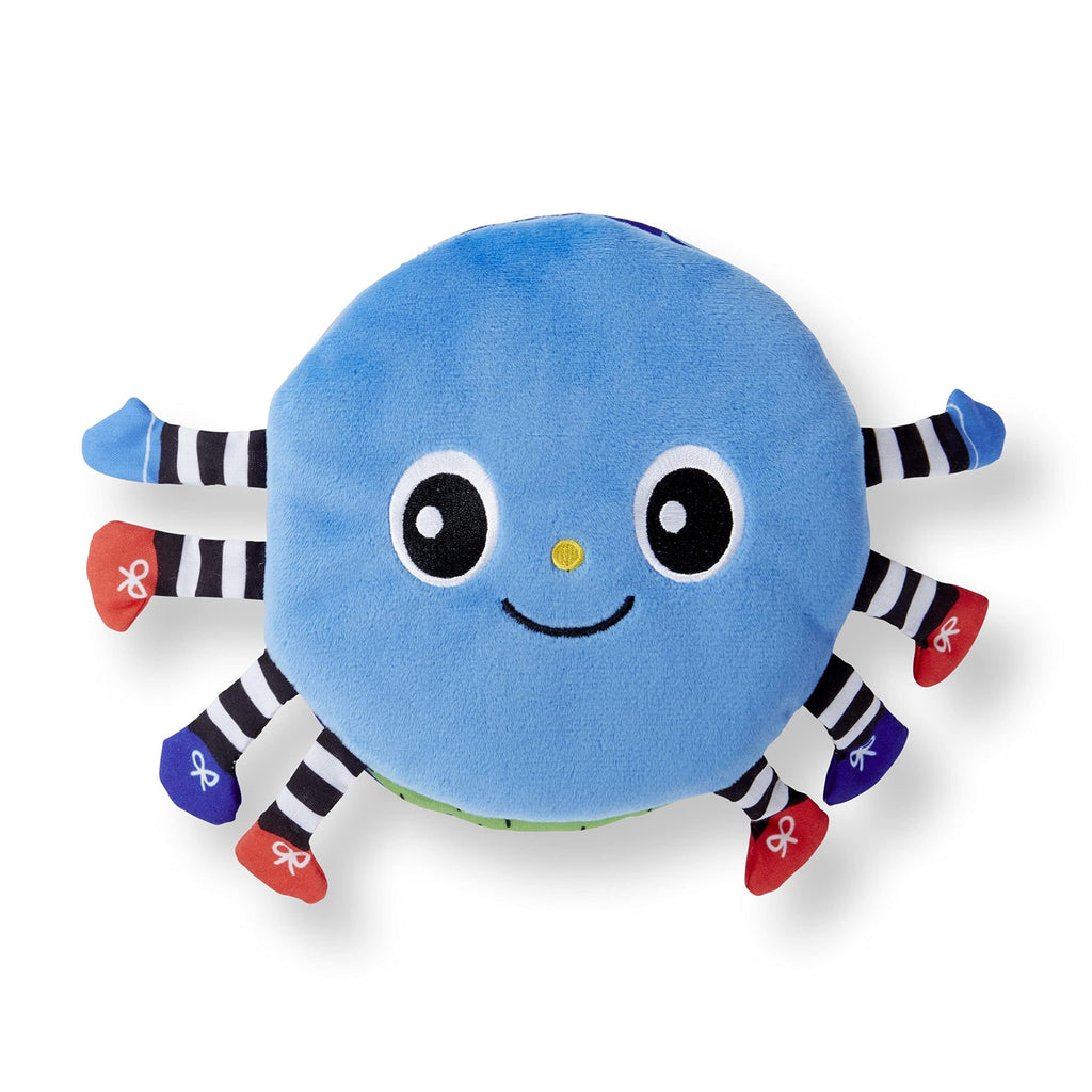 Melissa & Doug K's Kids Itsy-Bitsy Spider 8-Page Soft Activity Book for Babies and ToddlersCloth Baby Book and Sensory Toy with Textures to Grasp and Play Peekaboo, Ages 1 Month+