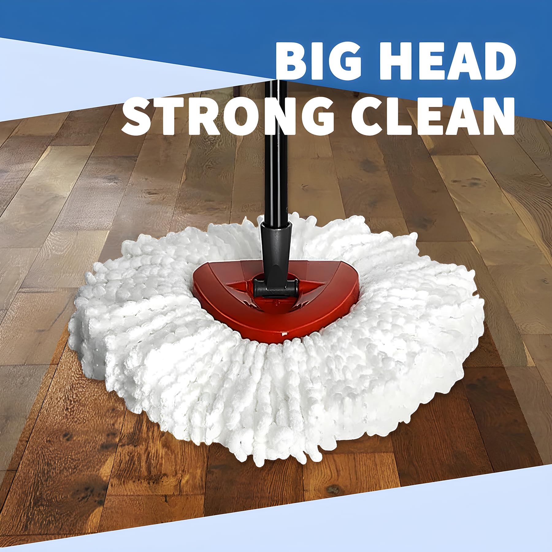 Bibikulala 10 Pack Spin Mop Head Refill for Vileda Mop Head, Mop-head Replacement for 1 Tank System
