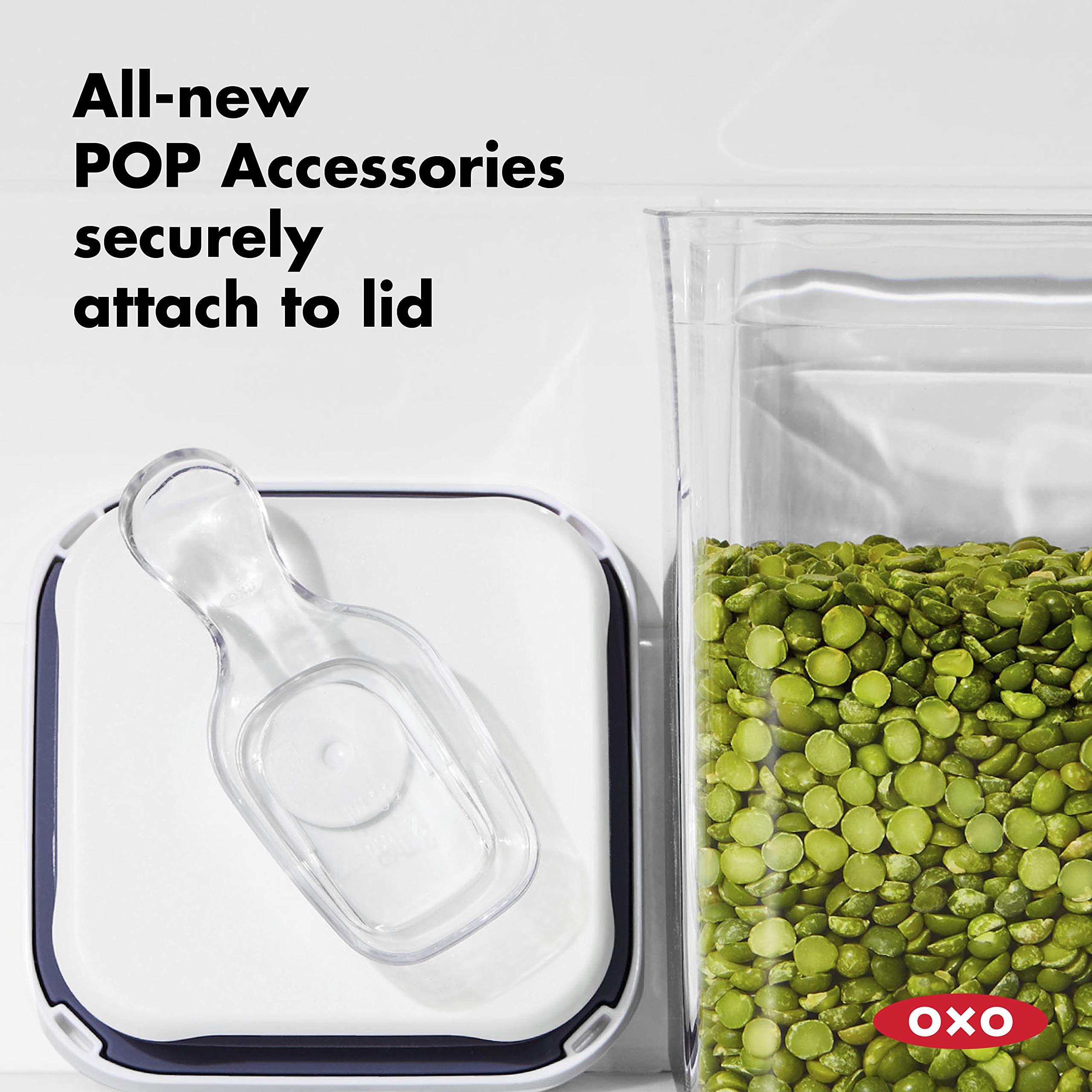 OXO Good Grips 4-Piece POP Mini Container Set, White, 4 Piece Set