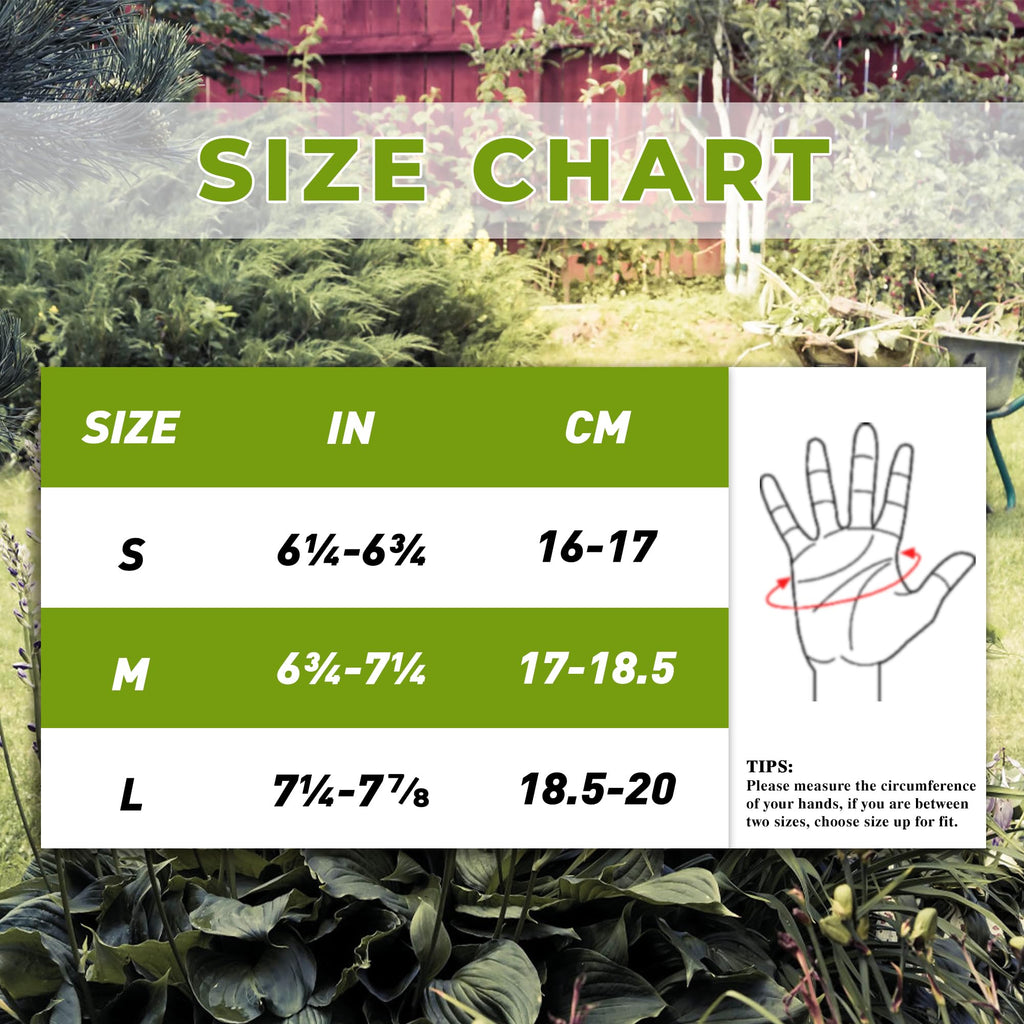 HANDLANDY Gardening Gloves for Women, Breathable Ladies Thorn Proof Leather Garden Yard Gloves Best Gift for Gardeners