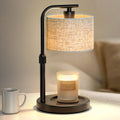 Spclsim Black Candle Warmer Lamp with Timer Dimmer, Adjustable Height Electric Candle Warmer Wax Heater with 2 Bulbs, Birthday Gifts for Mom Women Her, House Warming Gifts New Home