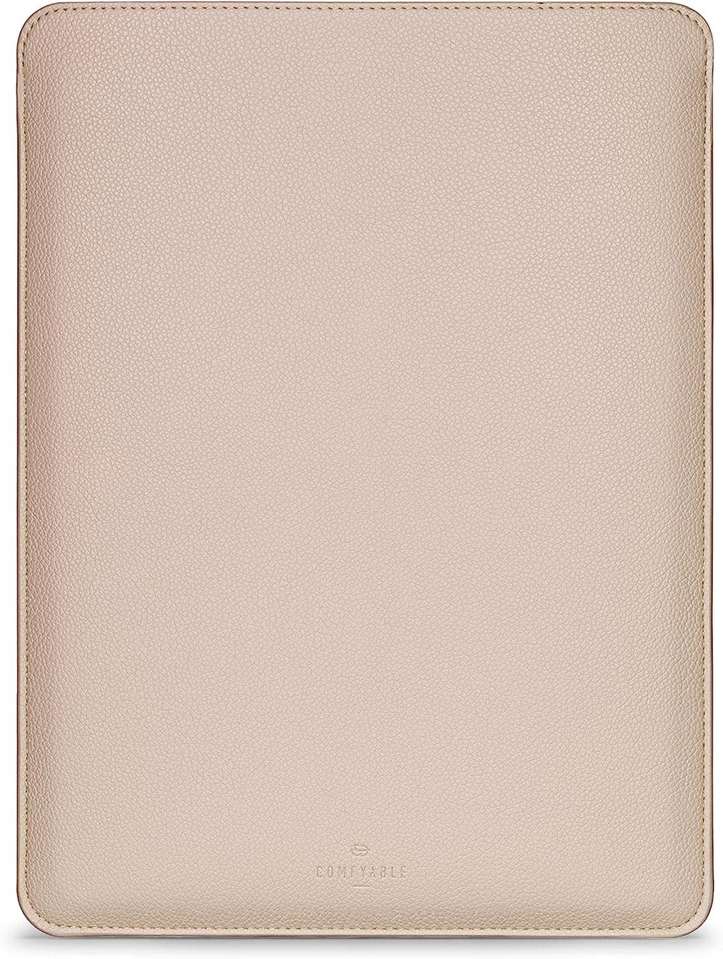 Comfyable Laptop Sleeve 15 Inch Precisely Compatible with MacBook Air 15" M5 M4 M3 M2 2026, Faux Leather Cover Case, Sand