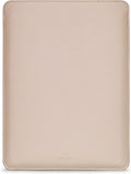 Comfyable Laptop Sleeve 15 Inch Precisely Compatible with MacBook Air 15" M5 M4 M3 M2 2026, Faux Leather Cover Case, Sand