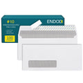 #10 Window Envelopes Self Seal - 100/pack Peel & Seal Closure, Security Tinted Envelopes for Quickbooks Invoices & Business Statements - Letter Size 4-1/8 x 9-1/2 inch 24lb Paper