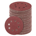 Sanding Discs Set, SIJDIEE 100Pcs 5 Inch 8 Holes 40 Grit Hook and Loop Sandpaper Round Sanding Sheet for Random Orbital Sander and Wood Furniture Finishing, Metal Grinding