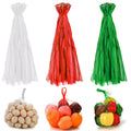Frcctre 300 Pack 23 Inch Reusable Nylon Mesh Netting Bag, Produce Mesh Bags Packaging Net, Plastic Fruit Vegetable Storage Bags Onion Bags Seafood Boil Bags for Shellfish Crab Cooking Mesh Bags
