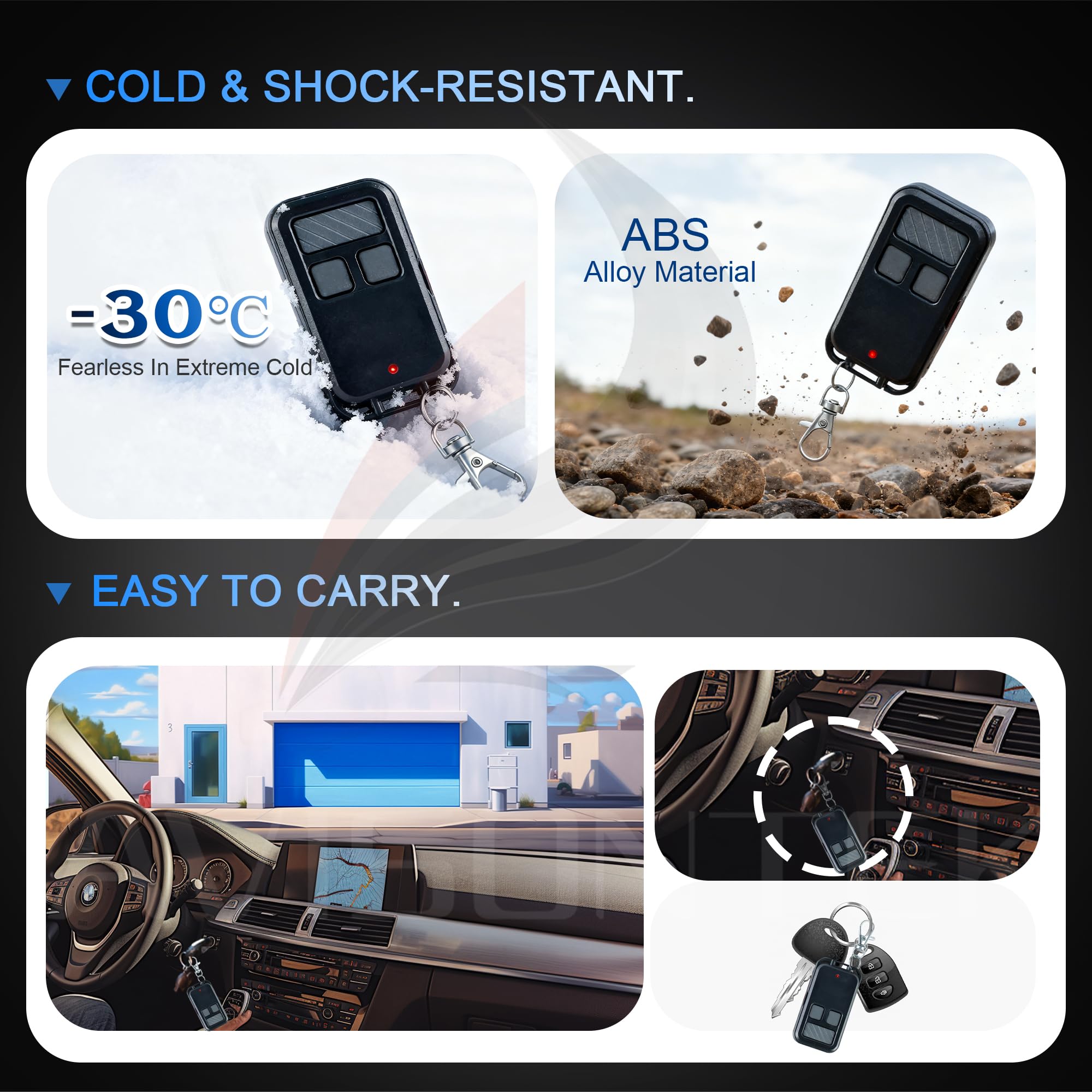 2X LiftMaster Chamberlain Craftsman Garage Door Remote 893MAX 953EV-P2 890MAX 956EV Universal【3 Year Warranty】