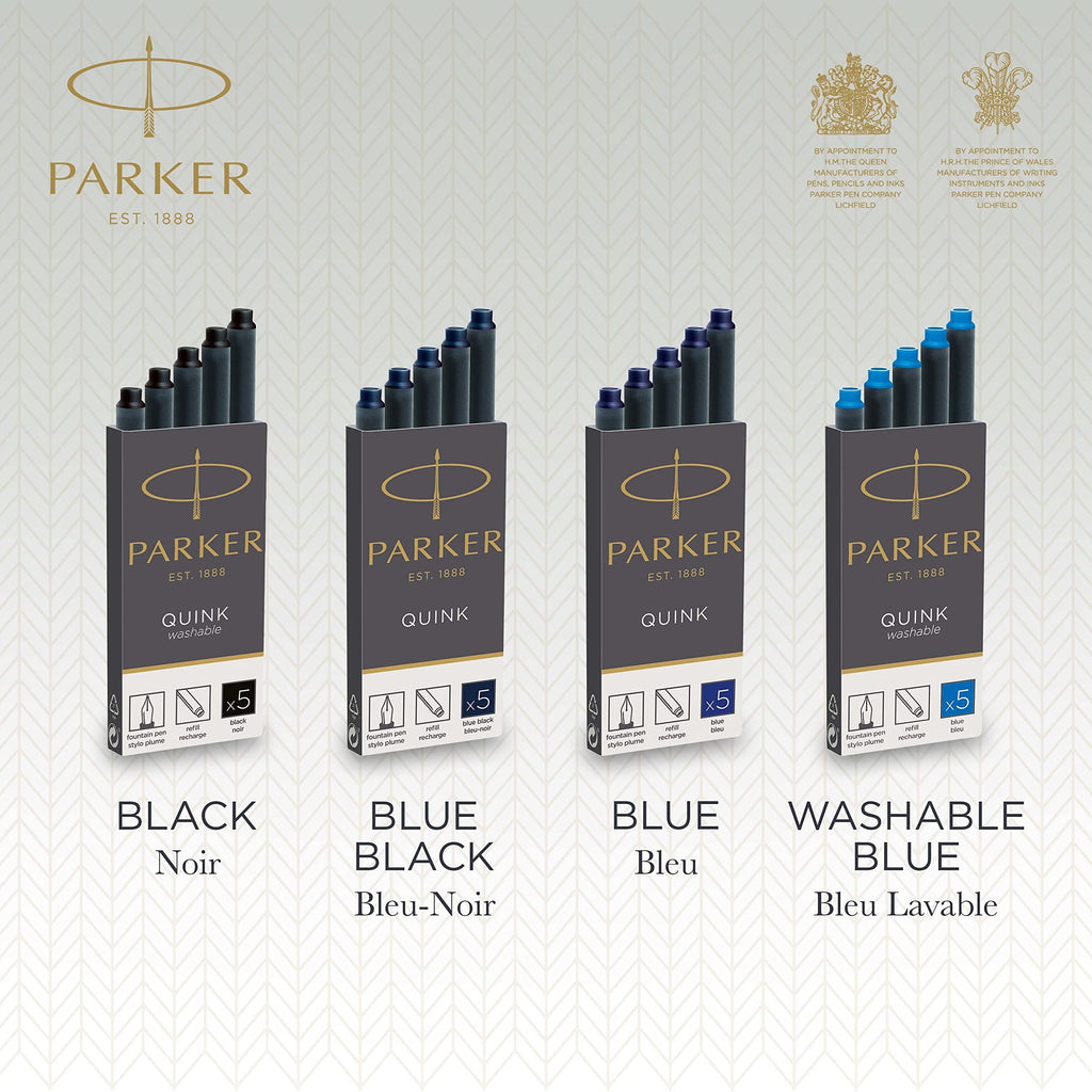 Parker 1950382 Quink Fountain Pen Refill Pack of 10