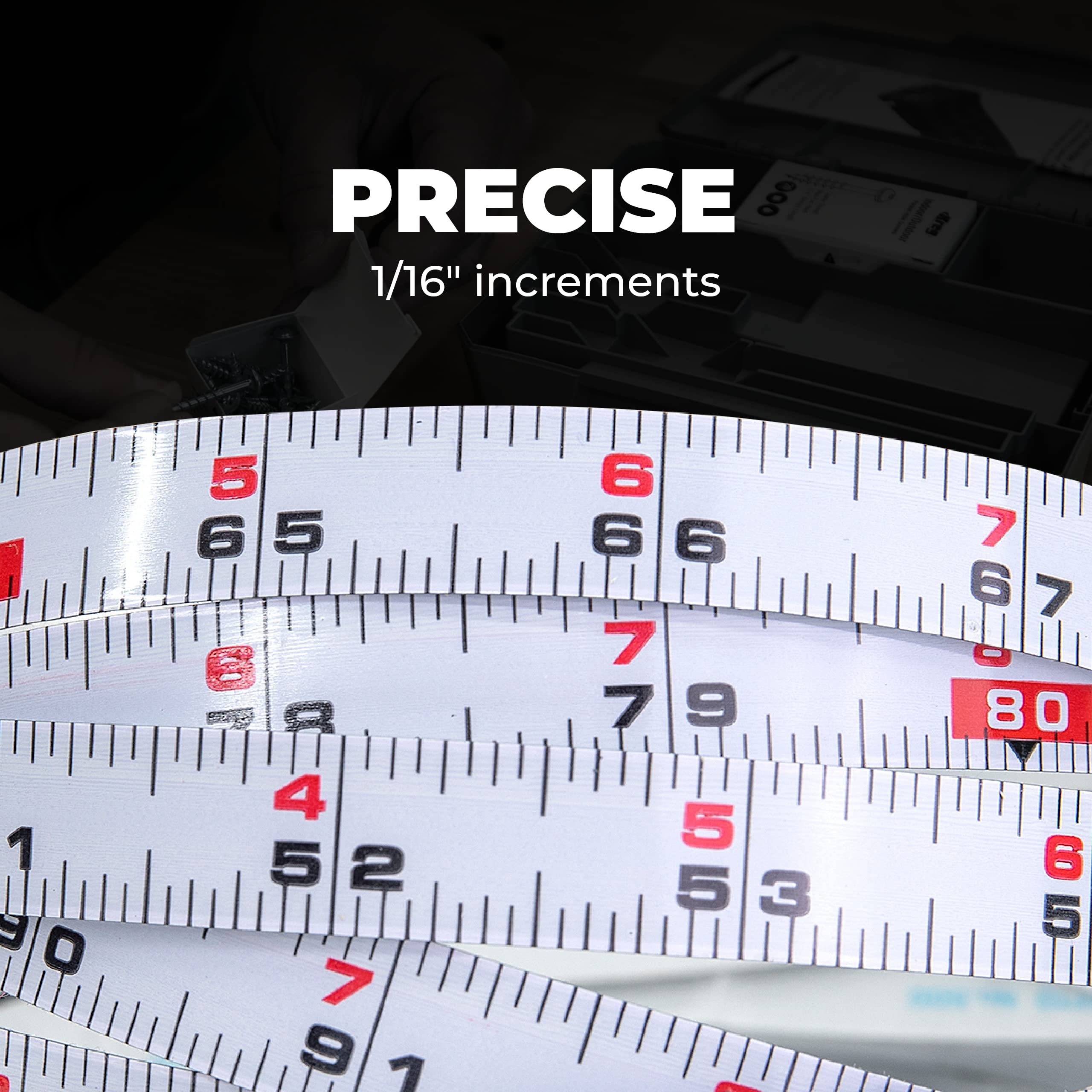 Kreg 12-Foot Self-Adhesive Measuring Tape - Left to Right Reading Bench Ruler - Stick On Precision Workshop Scale - KMS7724