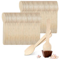 300 pcs Mini Wooden Spoons, 4.3 Inch Disposable Tasting Sampling Spoon, Biodegradable Compostable Cutlery Spoons, Mini Ice Cream Spoon for Restaurants and Parties