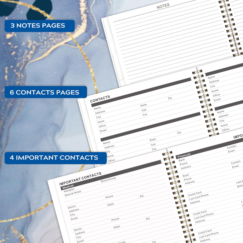 2026-2027 Monthly Planner - JAN 2026 - DEC 2027, 8.5" x 11" 24 Monthly Planner 2026-2027, Calendar Planner with Tabs, Inner Pocket, Thick Paper - Leaf Sand