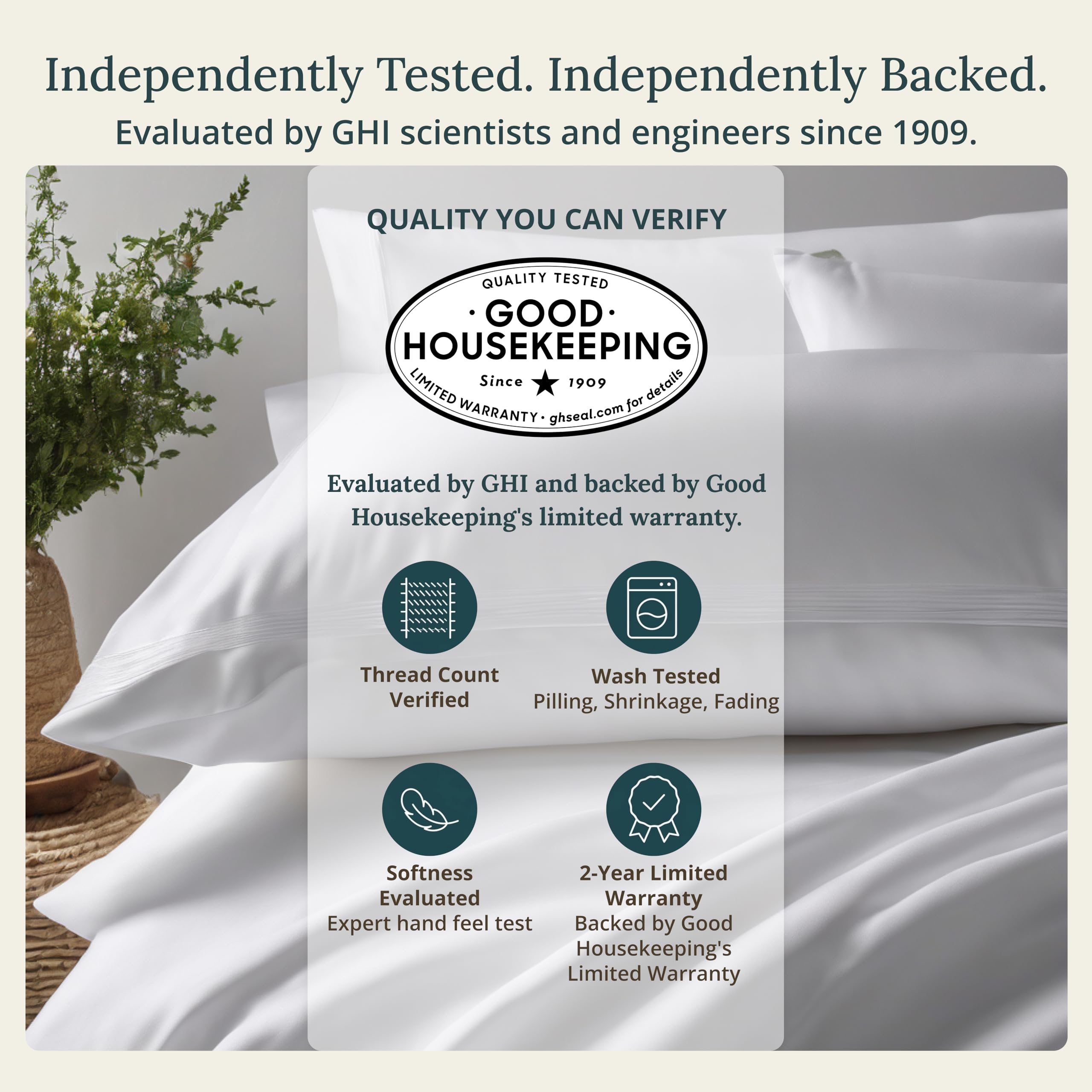 California Design Den Standard Queen Size Pillowcase Set - 400 Thread Count, 100% Cotton Sateen, Set of 2 Pillow Covers, Breathable, Cooling, Soft for Quality Sleep - Bright White