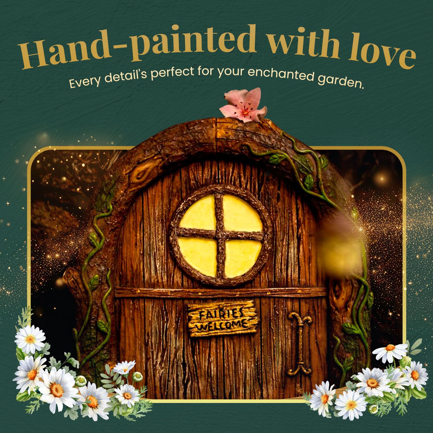 Fairy Door and Garden Kit - Outdoor Accessories for Trees, Gnome House, Decor