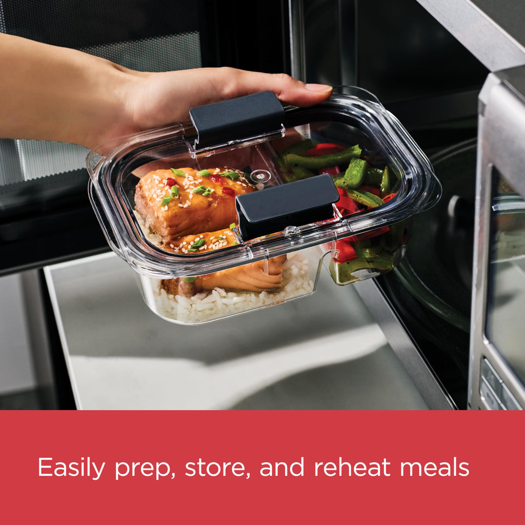 Rubbermaid Brilliance Large Food Storage Container | BPA-Free Airtight Food Storage Container | 2.3 L (9.6 Cup)