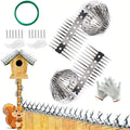 Anti-Climb Spikes for Raccoon & Bird Protection - Heavy-Duty Stainless Steel Barrier Nails for Fence, Roof, Trees | Outdoor Animal Climb Prevention