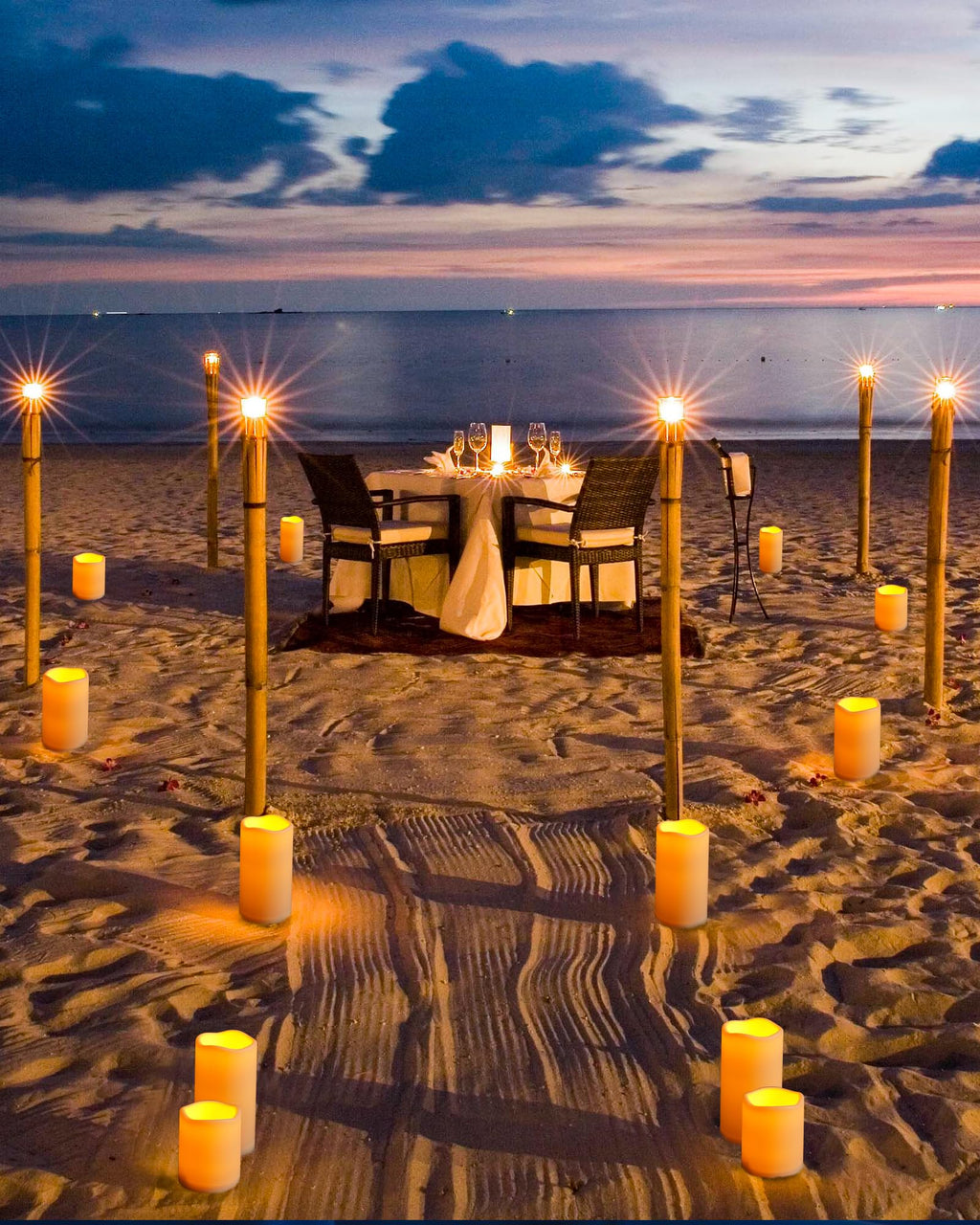 Flameless Candles Battery Operated Candles LED Outdoor Waterproof Candles Plastic Fake Candles with Remote Timers Set of 3(Ivory)