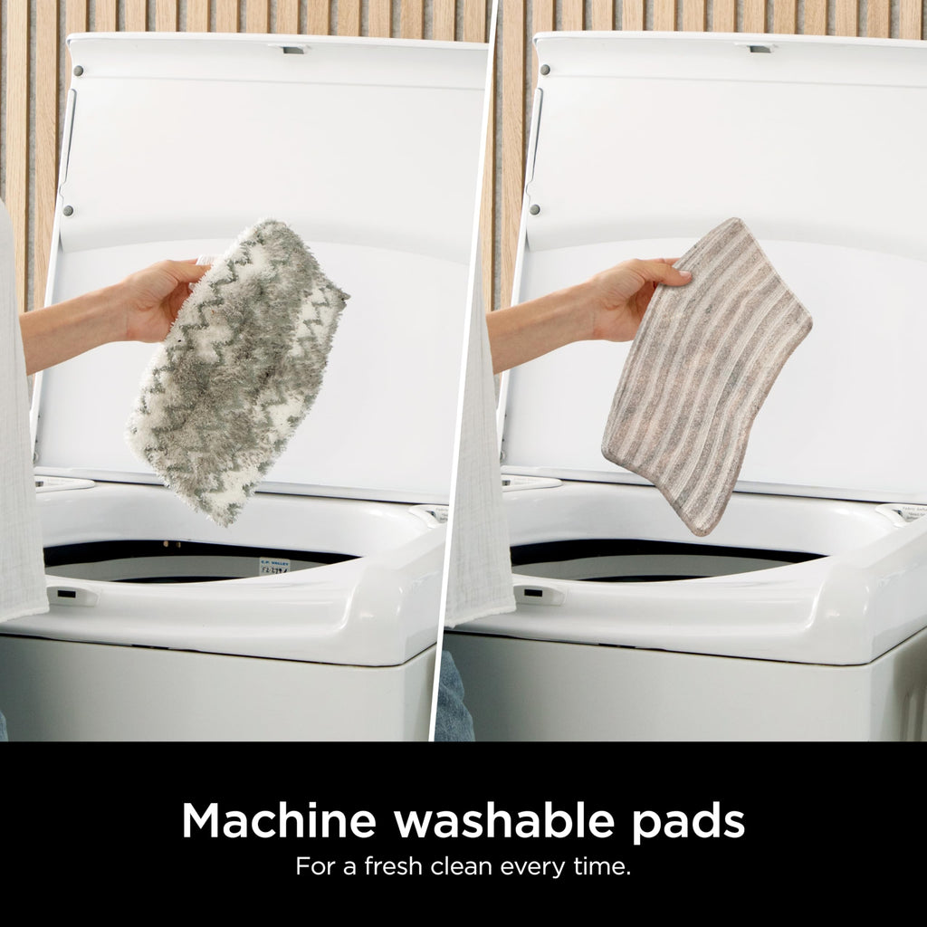 Shark Genuine Steam Mop Replacement Pads 2 Pack – Includes 1 Dirt Grip and 1 Scrub Pad, Machine Washable, Designed for Sealed Hard Floors, Compatible with Shark S1000 and S2000 Series ONLY,1153FCS2000