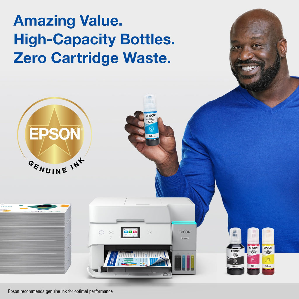EPSON 522 EcoTank Ink Ultra-high Capacity Bottle Black (T522120-S)Works with ET-2720, 2800, 2803, 2840, 4700, 4800, 4810