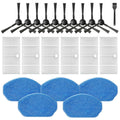 Replacement Parts for MAMNV, ZCWA, MANVINS G20, GTTVO, ONSON BR150/BR151 Robot Vacuum Accessories Kit - 6 Filters, 5 Mop Pads, 10 Side Brushes