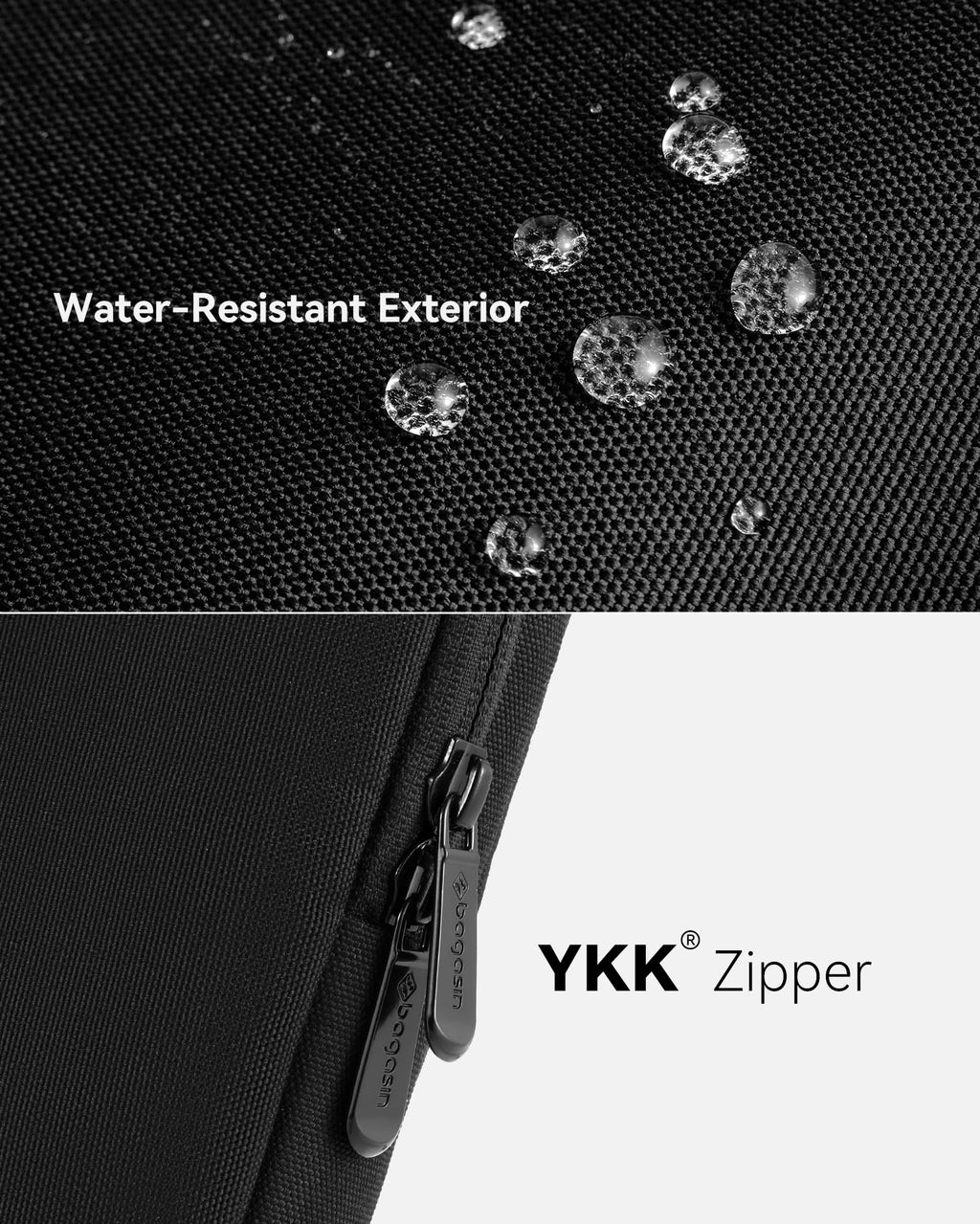 bagasin Laptop Sleeve Case, 15 15.6 16 inch Laptop Sleeve with Accessory Pocket, Water & Dirt Resistant with Corner and Edge Protection, Laptop Bag Compatible with MacBook, HP, Dell, Lenovo, Asus