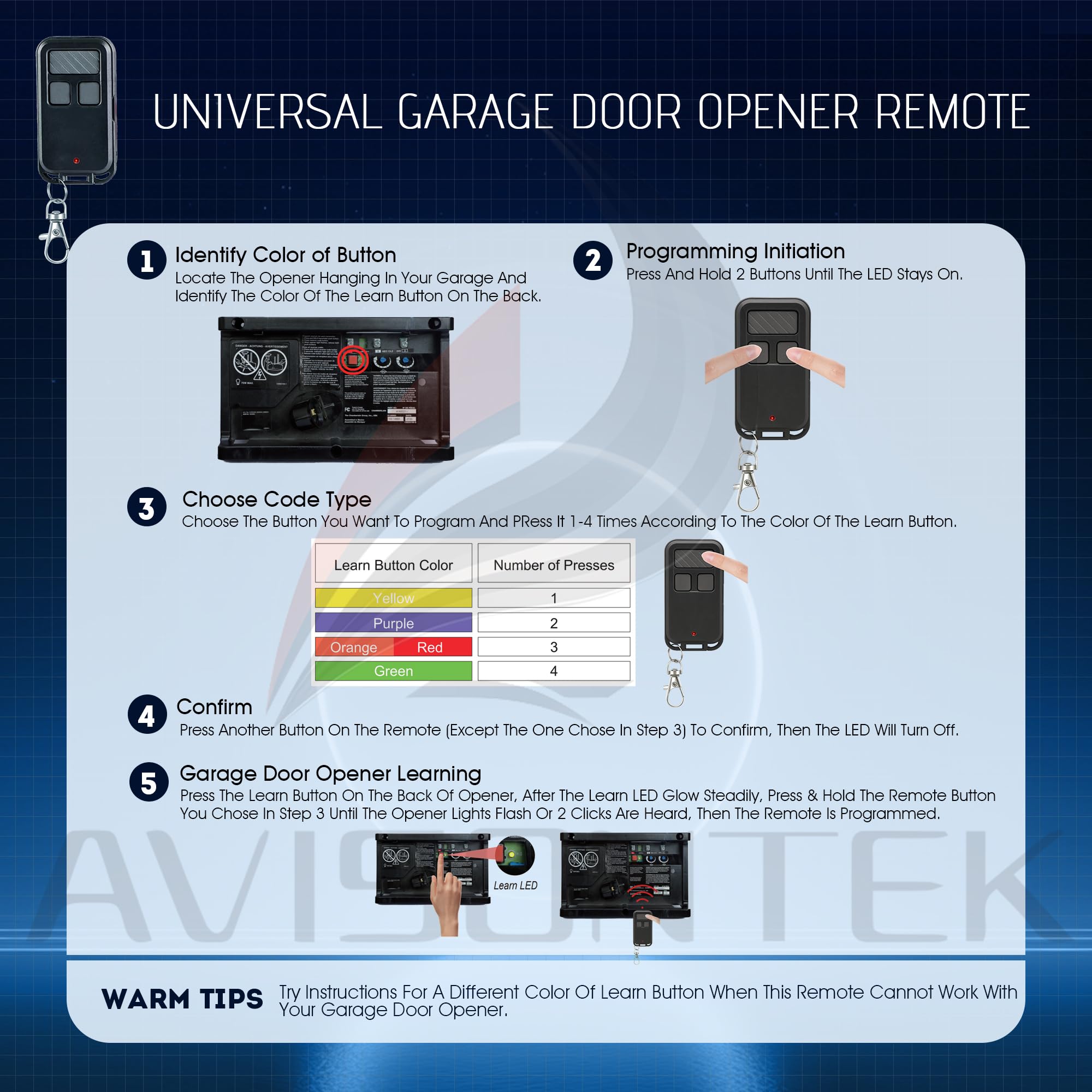 2X LiftMaster Chamberlain Craftsman Garage Door Remote 893MAX 953EV-P2 890MAX 956EV Universal【3 Year Warranty】