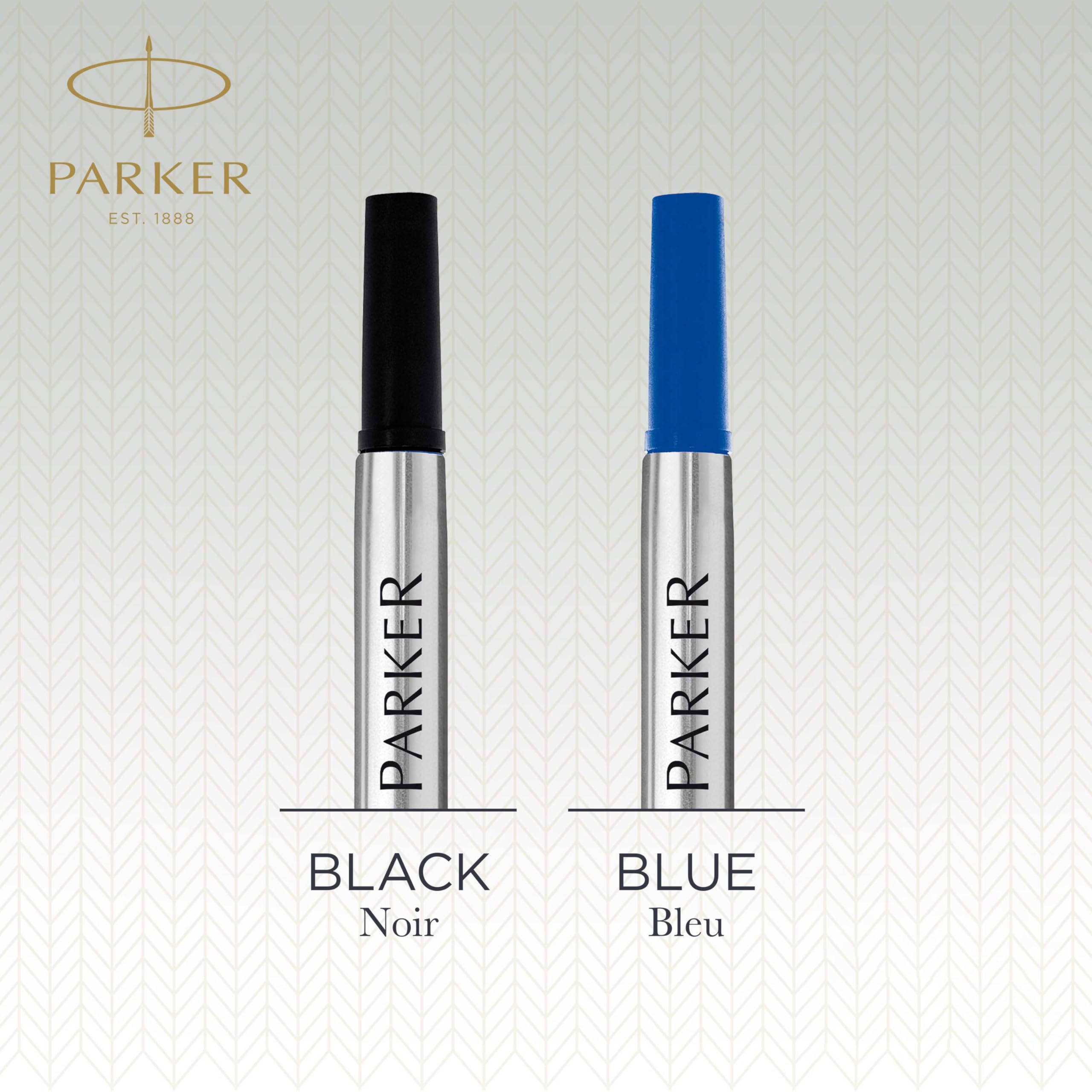 Parker Rollerball Refill Medium Nib, Blue, Pack of 2