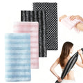 4PCS Blissal Exfoliating Shower Towel,Rip-Resistant Exfoliating Washcloth, African Net Sponge Loofah Body Scrub Exfoliator,Long Washcloth Back Body Scrubber for Men & Women