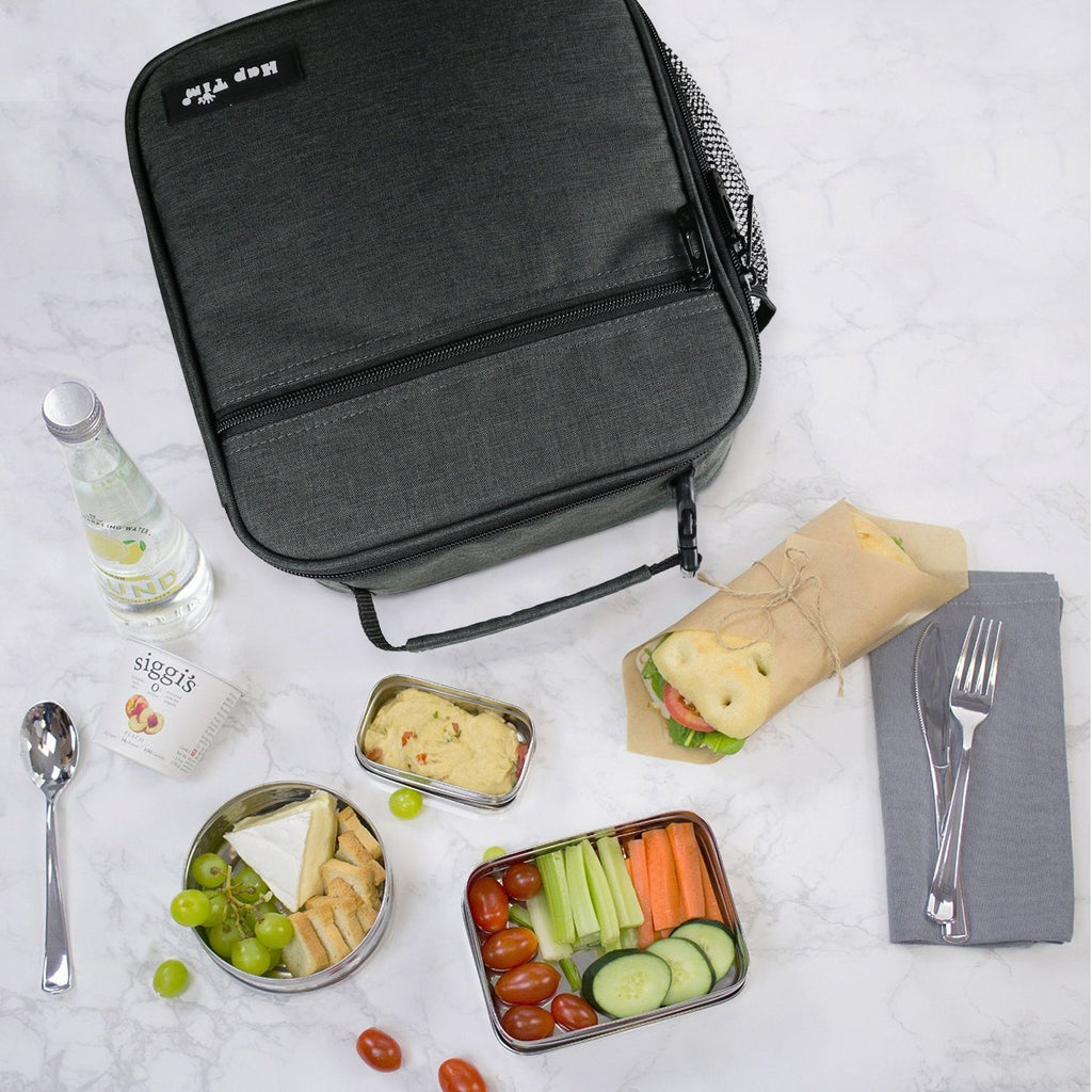Hap Tim Lunch Bag for Men, Insulated Lunch Box for Men & Kids,Boite a Lunch Homme, Suitable for Work, Dark Grey(CA18654-DG)