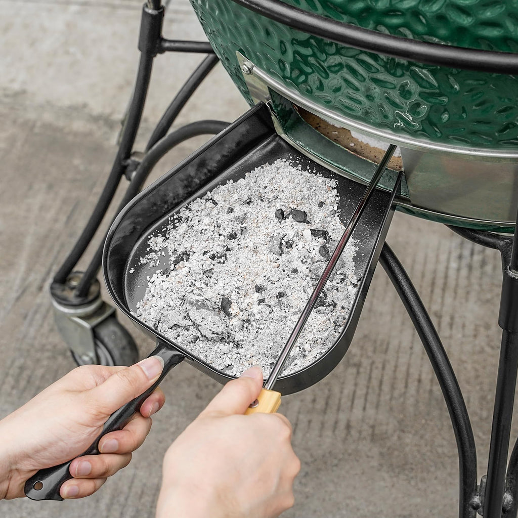 onlyfire Barbecue Ash Pan Fits for Kamado/Ceramic Grill Likes Big Green Egg, Kamado Joe,Pit Boss,Louisiana,Grill Dome,Vision Grills,Char-Griller etc