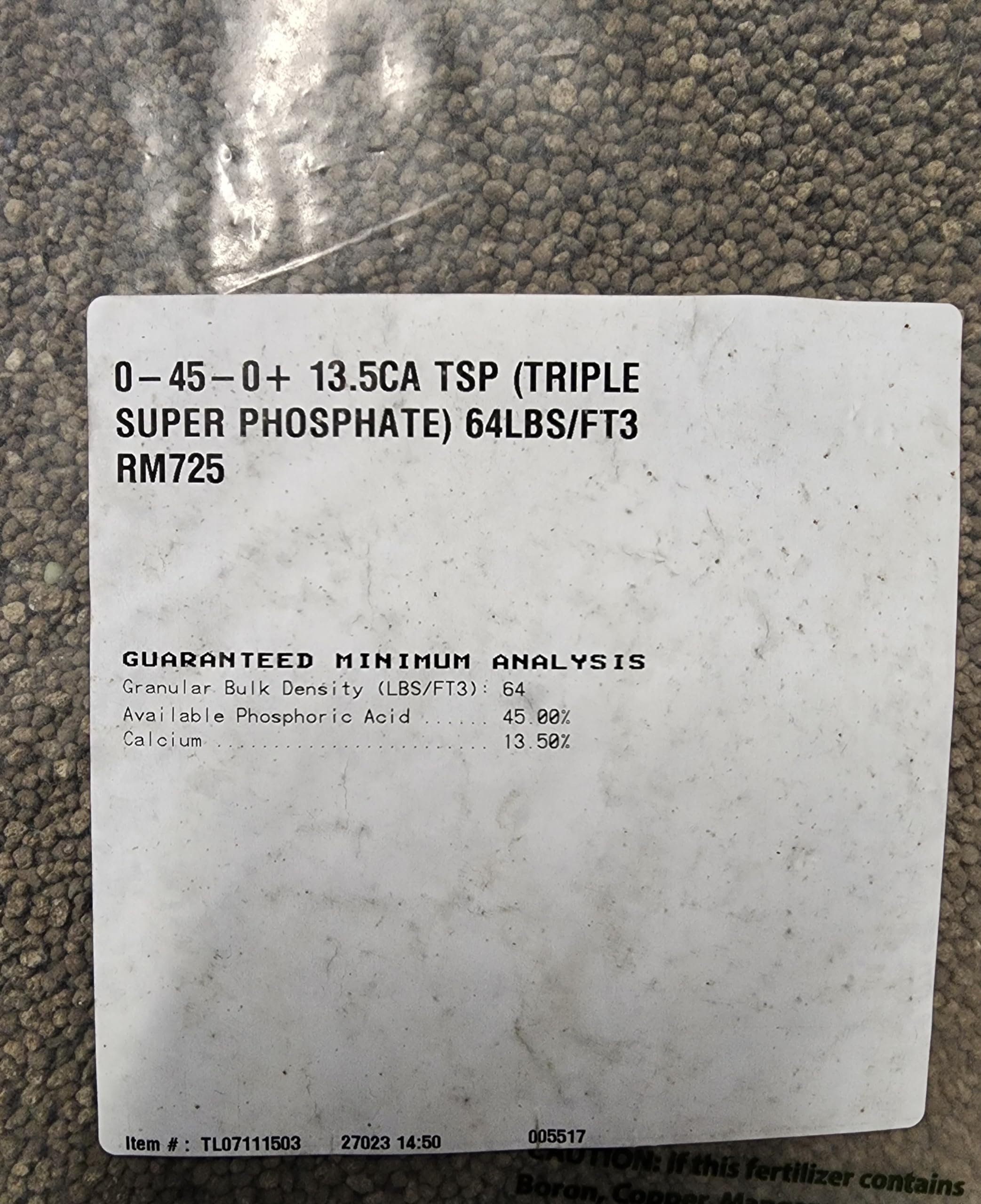 (2.2 LB) Triple Superphosphate, 0-45-0 Plus 13% Calcium, a High Phosphate Source in Potting Media and Great Source of Calcium (1KG)