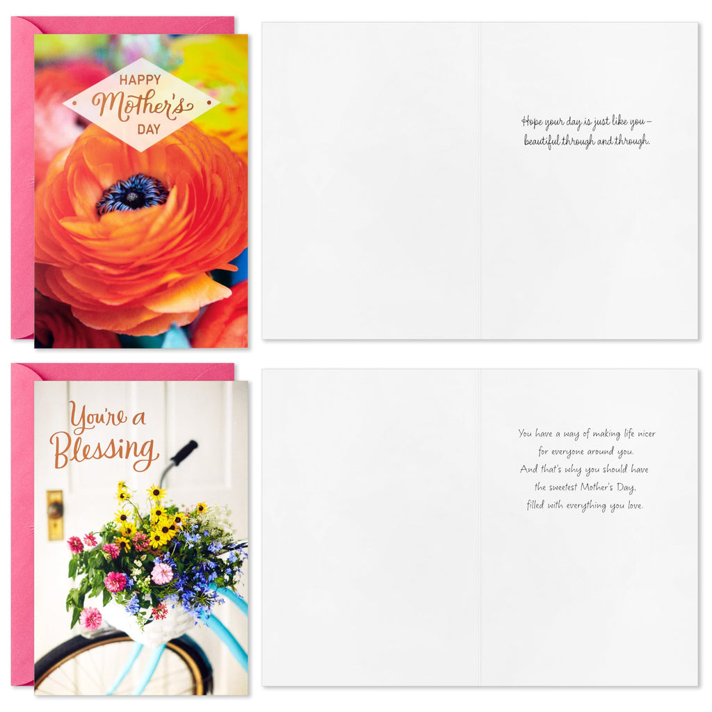 Hallmark Mother's Day Card Assortment (24 Cards with Envelopes) Plants and Flowers