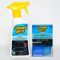 Cerama Bryte Glass Cooktop Cleaner Combo - Touchups Spray for ceramic stove top cleaner + scraper + microfiber pad