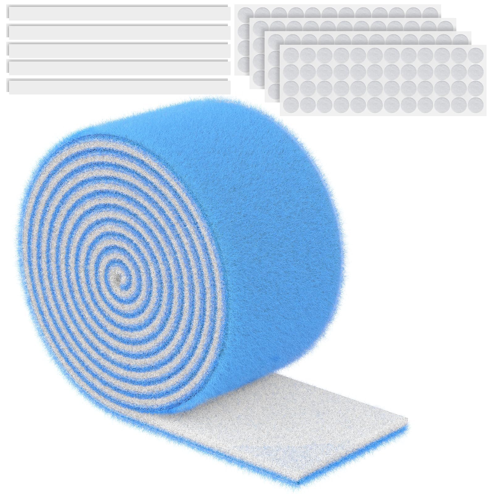 Pawfly MERV 8 Cut-to-Fit Air Vent Filter Roll, 130" x 12" x 0.5" Air Filter Media for Home Floor Vents, HVAC Systems, Grilles & Ceilings