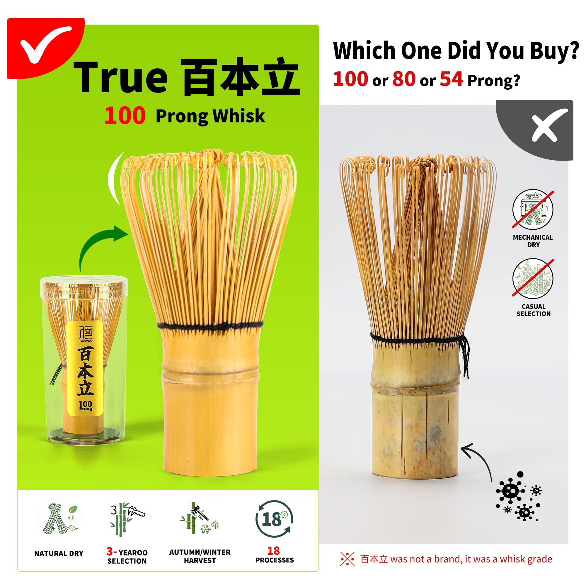 TEANAGOO Matcha Set, 7 Pcs Matcha Whisk Set, Matcha Making Kit for Ceremony, Tradition Matcha Tea Set, Matcha Whisk and Ceramic Bowl with Matcha Scoop&Sifter, Matcha Starter Set for Beginner