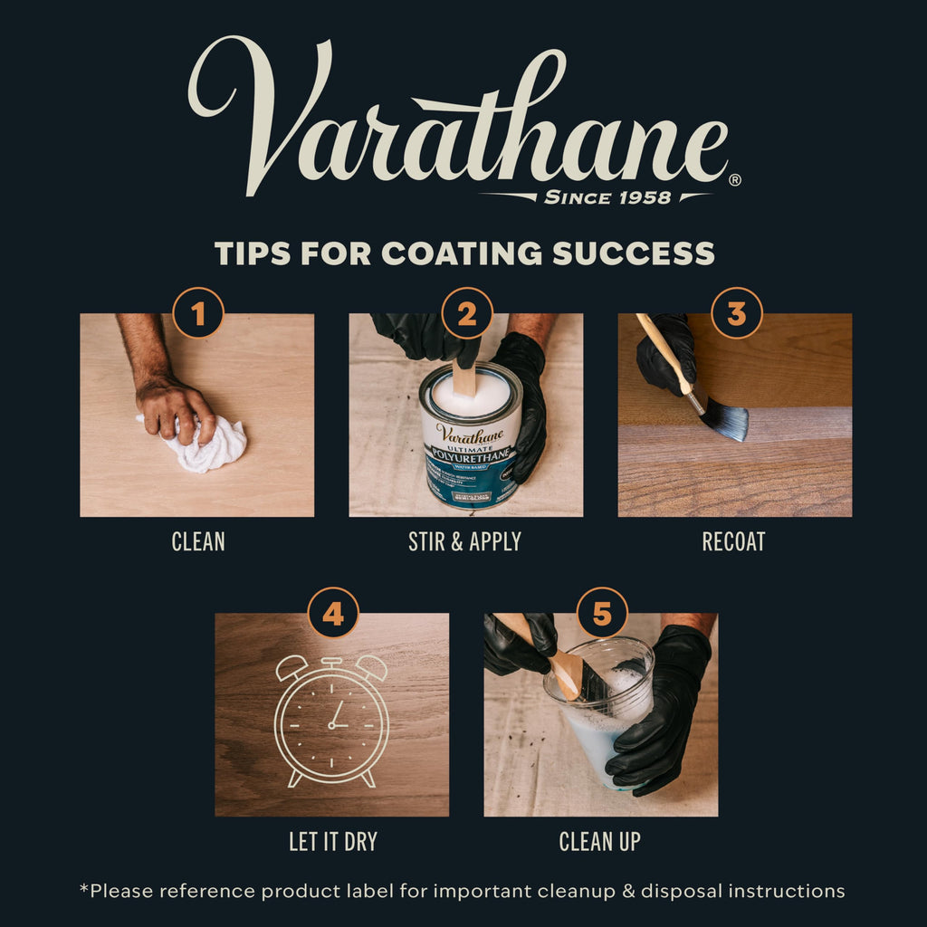 Varathane Diamond Wood Finish for Interior in Clear Gloss, 236mL