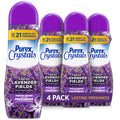 Purex Crystals In-Wash Scent Booster, Lavender Blossom, 21 oz (Pack of 4), Long-Lasting Freshness & Odor Elimination Technology