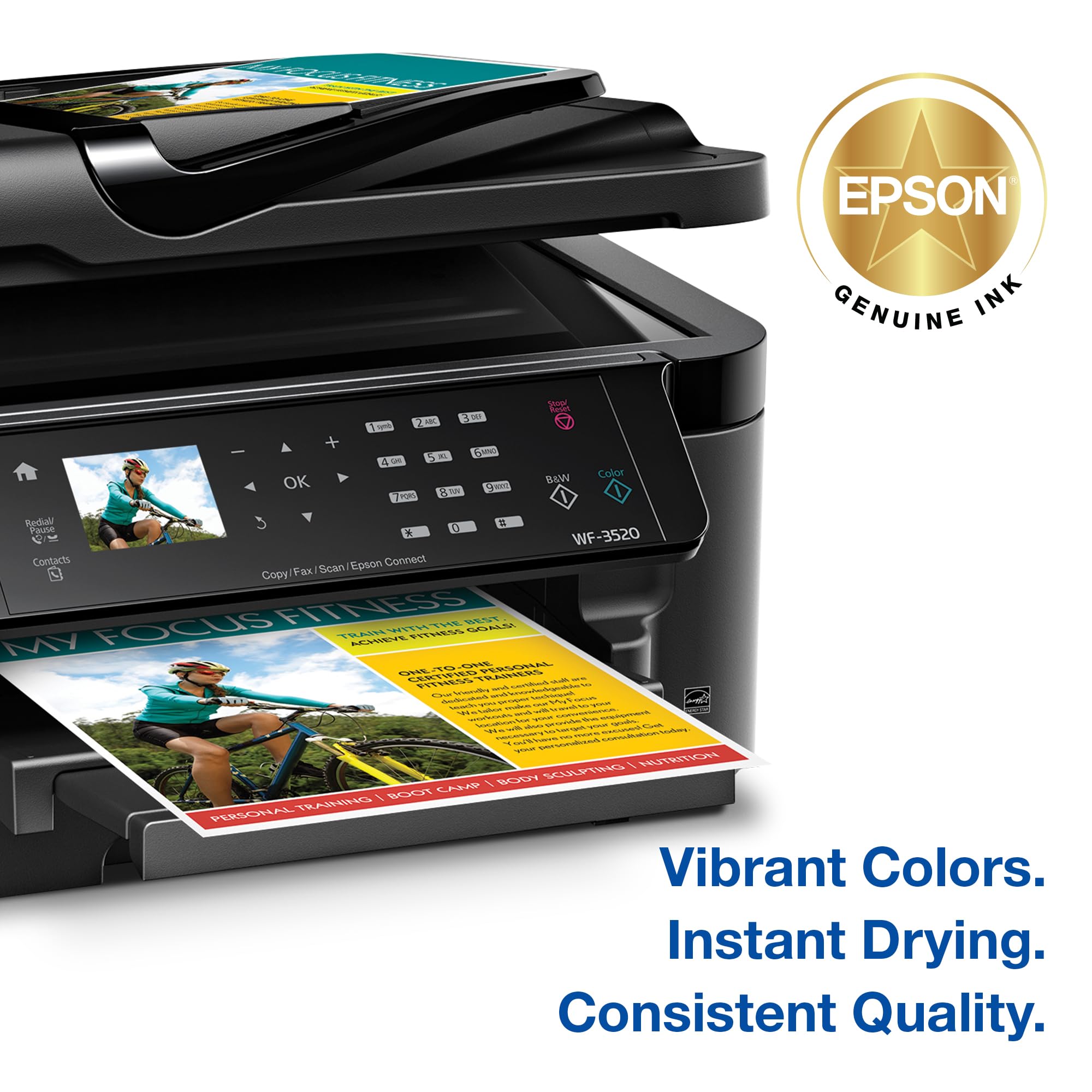 Epson T126120-S T126 DURABrite Ultra Black Ink Cartridge, High Capacity