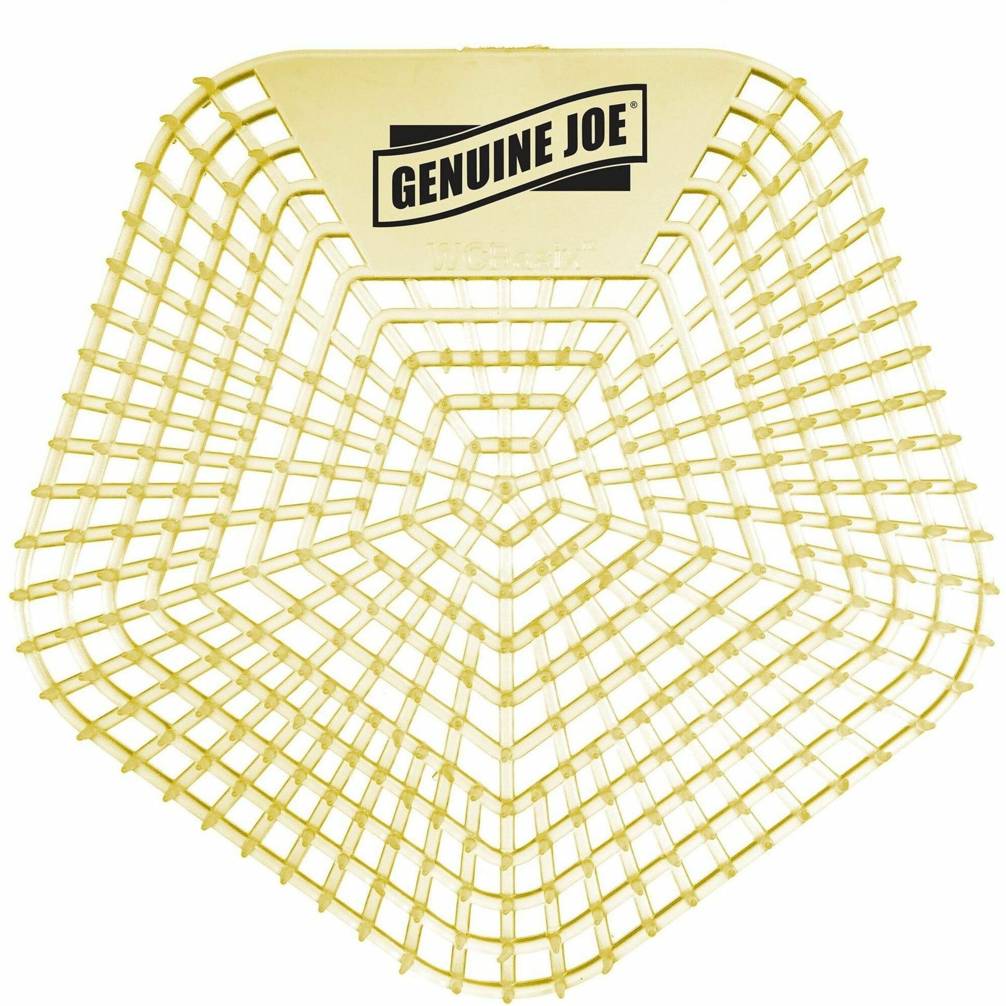 Genuine Joe Urinal Screen, Citrus Scent for 30 Days, Yellow, 10 Count